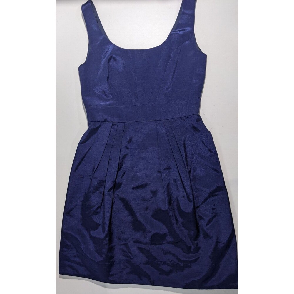Shoshanna Classic Sleeveless Dress ~ Size 0 ~ Navy Blue ~ Sheath ~ Pockets